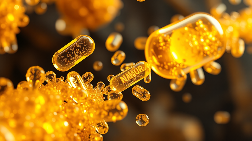 NMN 제품 선택 기준: 품질 및 순도 확인 (realistic 스타일)