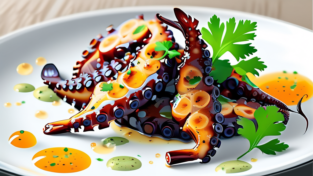 황금 비율의 비밀: 진미채볶음 양념장 만들기 (illustration 스타일)