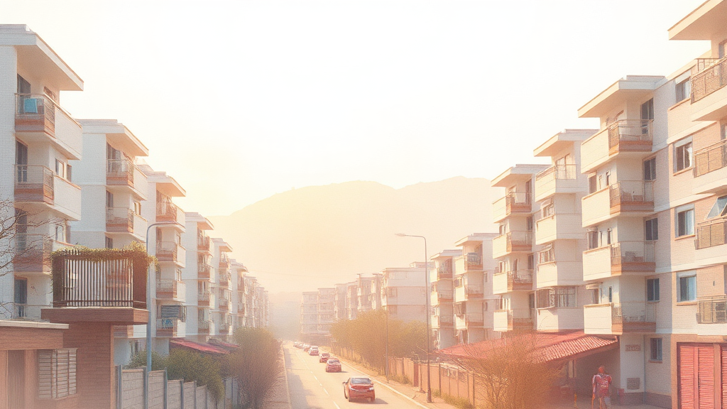 성남 아파트 구매 시 고려사항 (watercolor 스타일)