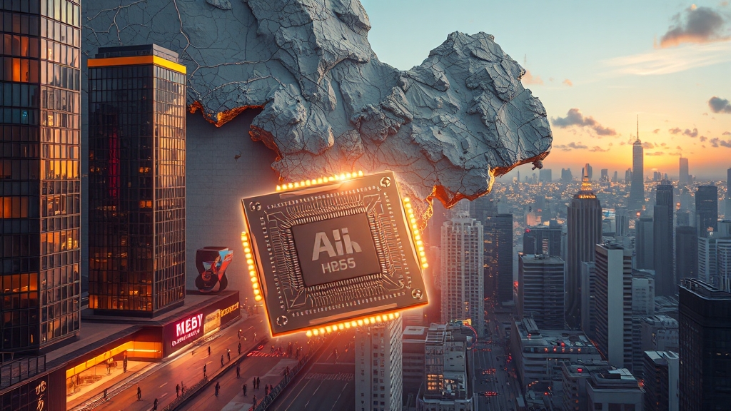 소버린 AI 생태계 구축 과제 (realistic 스타일)