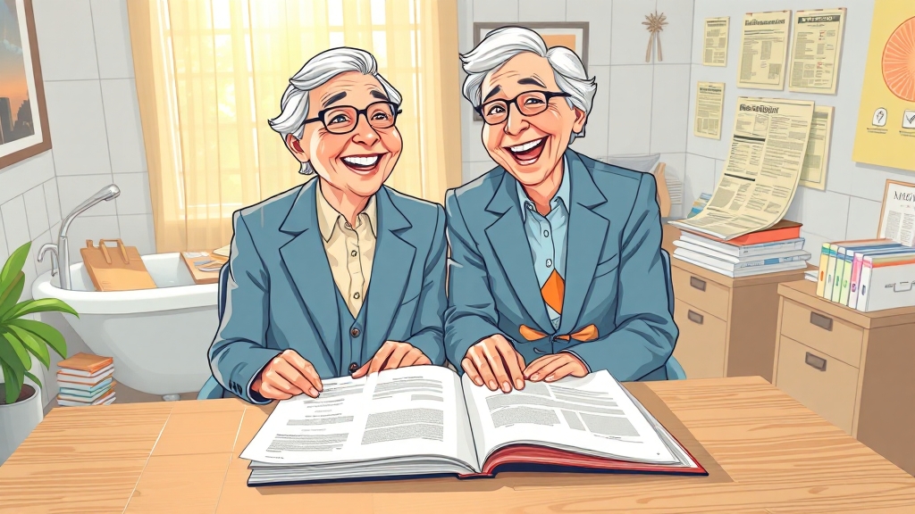 60대, 70대 실버보험 가입 팁 (cartoon 스타일)