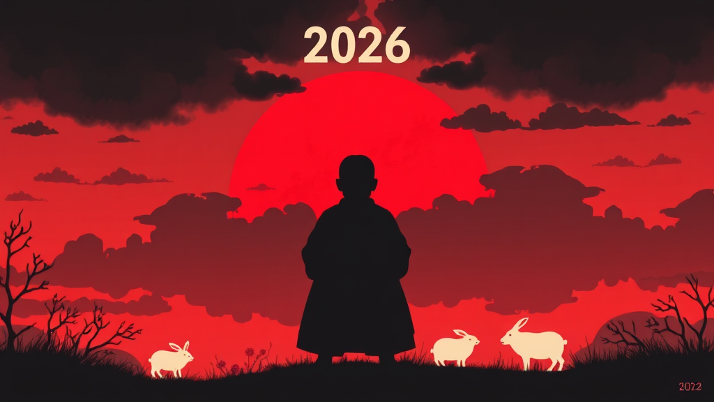 2026년 삼재띠와 영향 (illustration 스타일)
