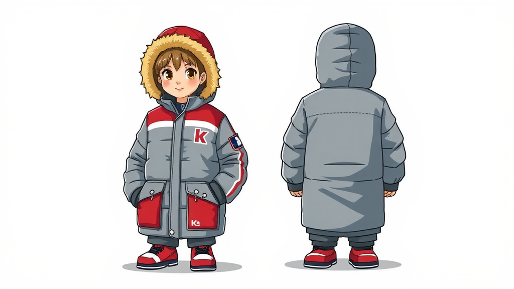 MLB 키즈 롱패딩, 디자인과 기능성을 모두 잡다 (illustration 스타일)