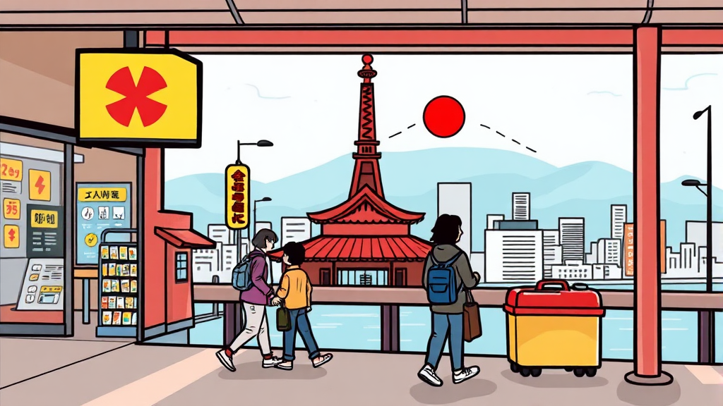 일본 여행 경비 절약 꿀팁 (cartoon 스타일)