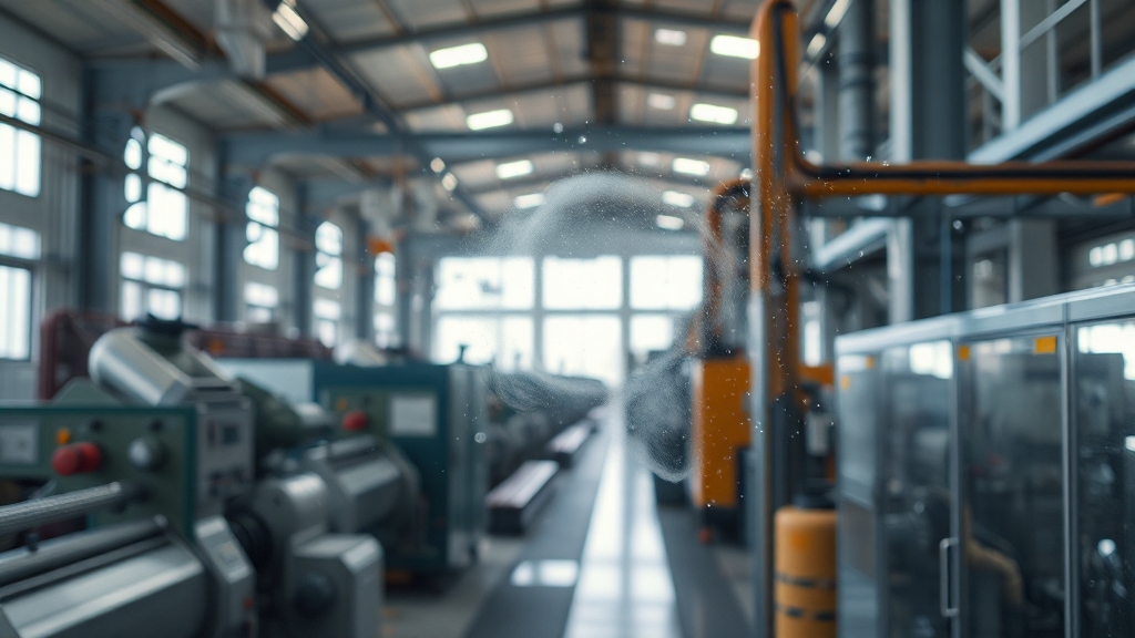 산업용 공기청정기 종류 (realistic 스타일)