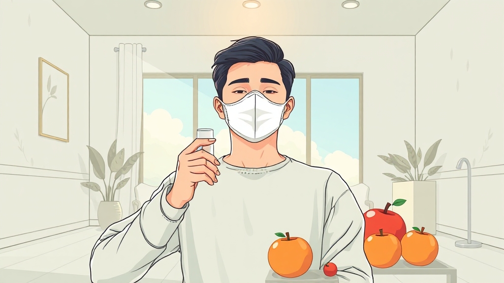 비염 예방 생활 습관 (illustration 스타일)