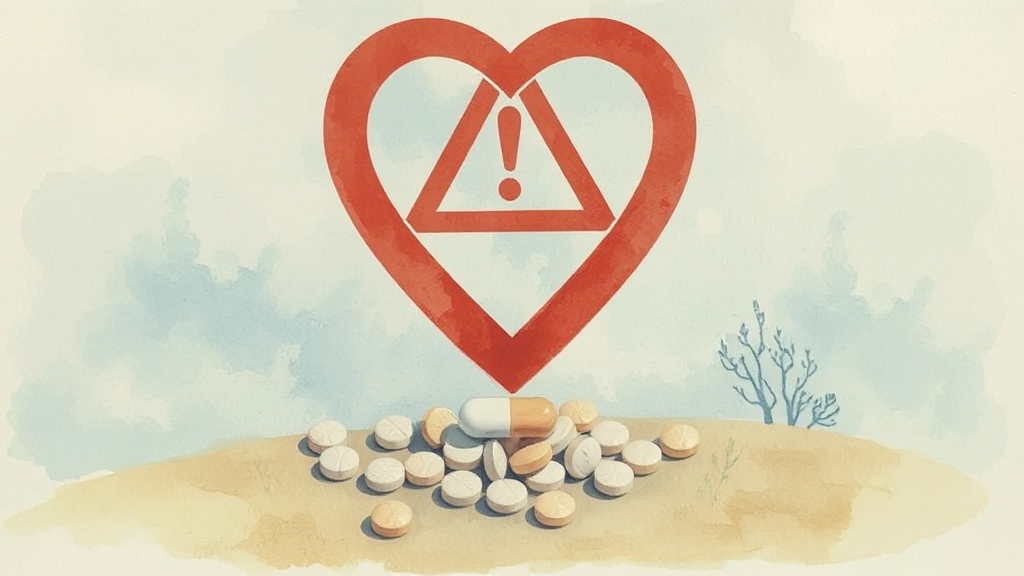 복용 전 꼭 확인하세요! (watercolor 스타일)