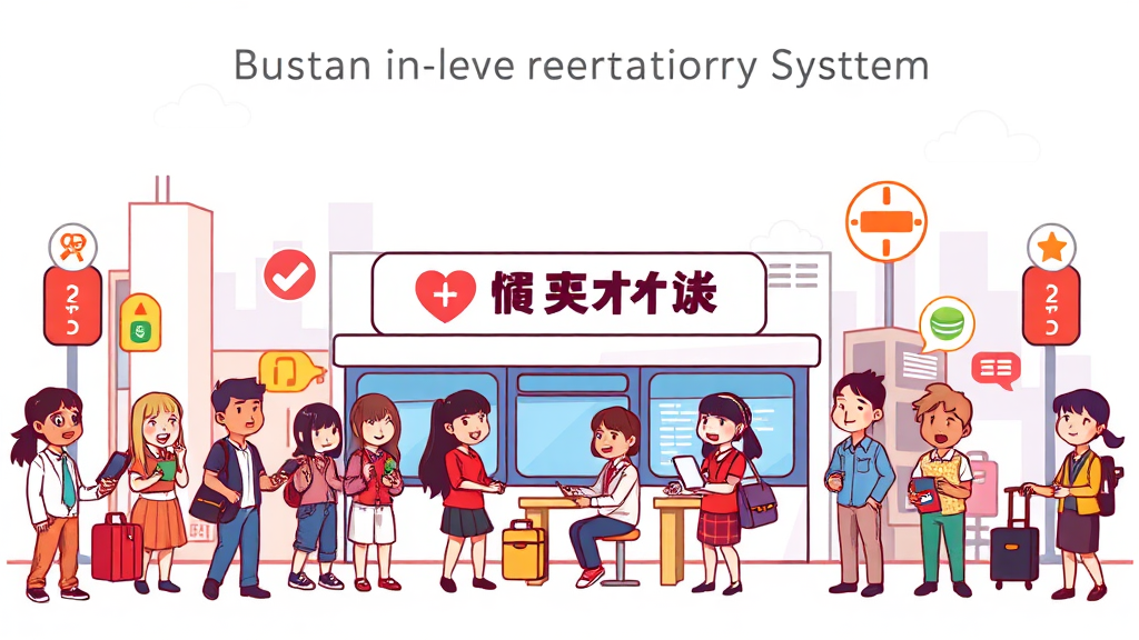예약 가능 서비스 종류 (cartoon 스타일)