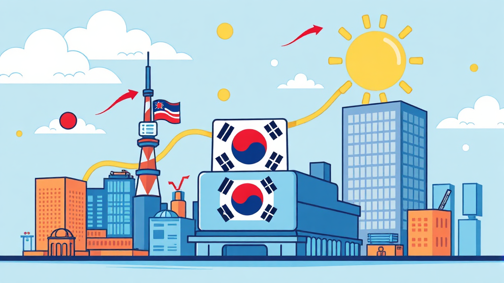 미국 정책 변화와 한국 반도체 산업의 대응 전략 (cartoon 스타일)