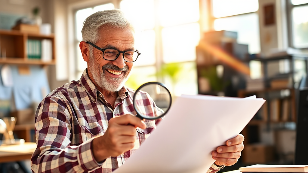 시니어 일자리 신청 시 유의사항 (realistic 스타일)