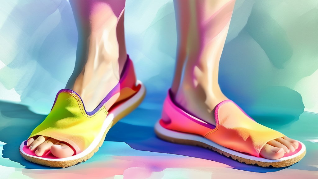 일상 속 발 건강을 지키는 습관 (watercolor 스타일)