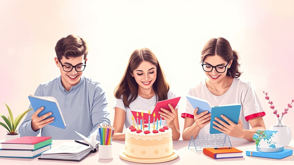 영어 단어 암기 & 문법 학습 앱 추천 (illustration 스타일)