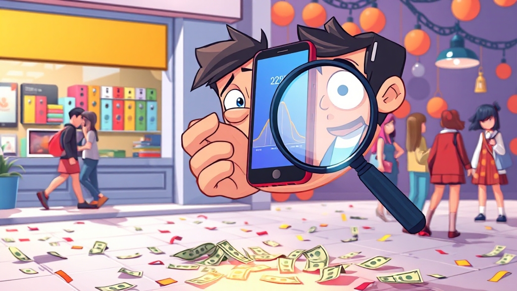 통신사별 미환급금 정책 비교 (cartoon 스타일)