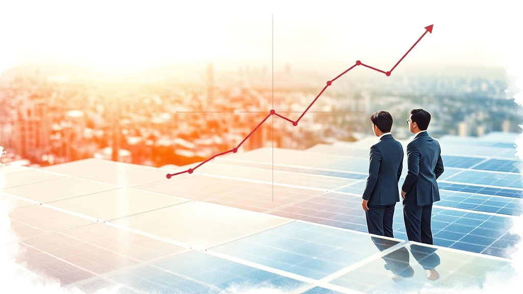태양광 관련주 상승, 핵심 요인은? (watercolor 스타일)