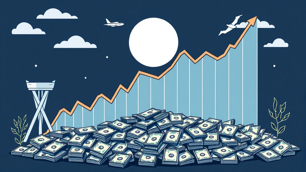 경제 동향 금융 시장 (illustration 스타일)