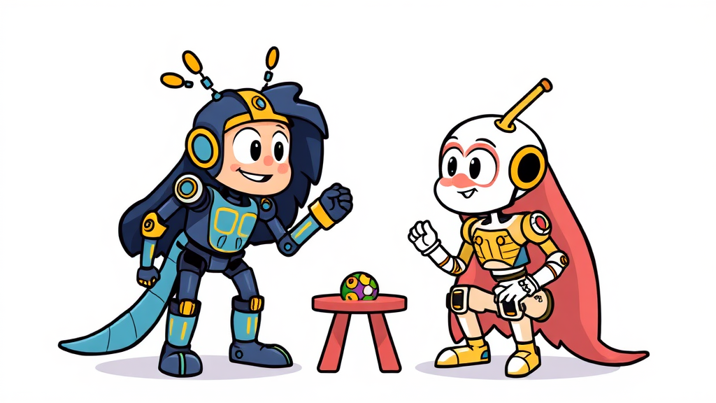 AI 모델 선택 가이드 및 향후 전망 (cartoon 스타일)