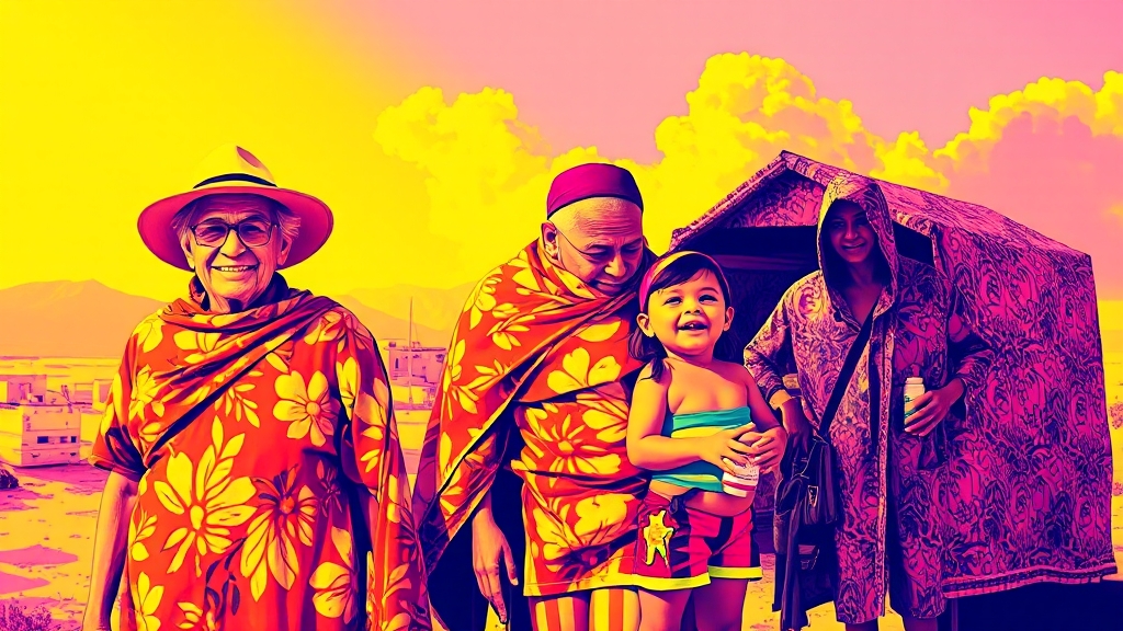 취약계층 특별 주의사항 (popart 스타일)