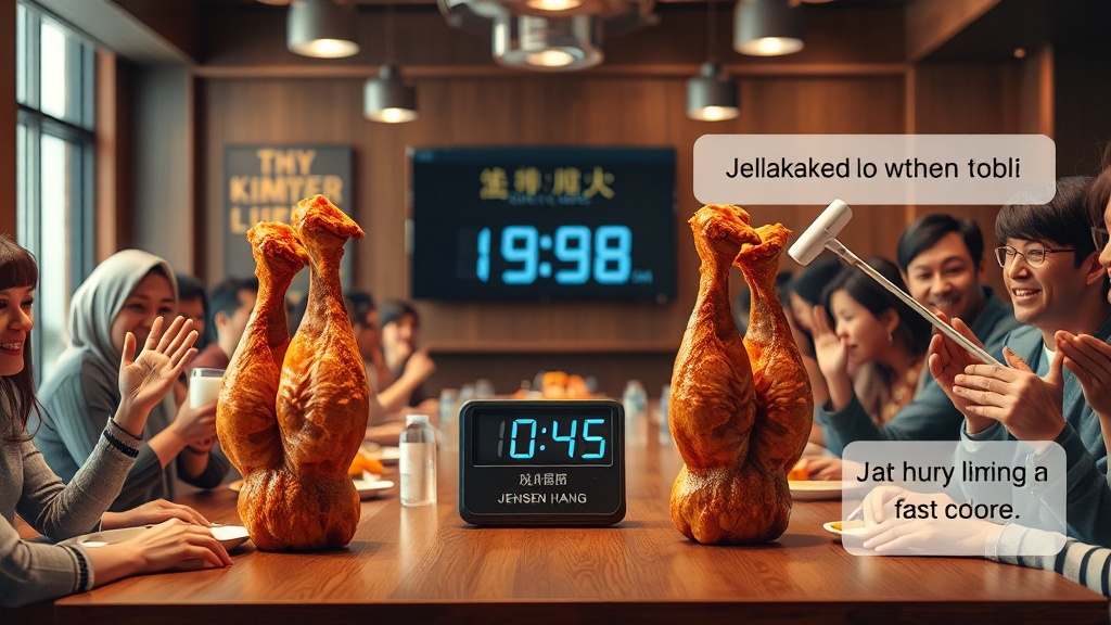 젠슨 황 테이블, 1시간 제한 (realistic 스타일)