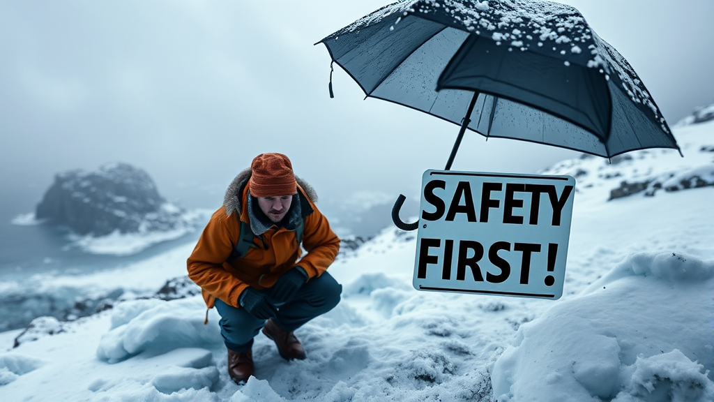 기온 변화, 강수 및 적설 예보 (realistic 스타일)