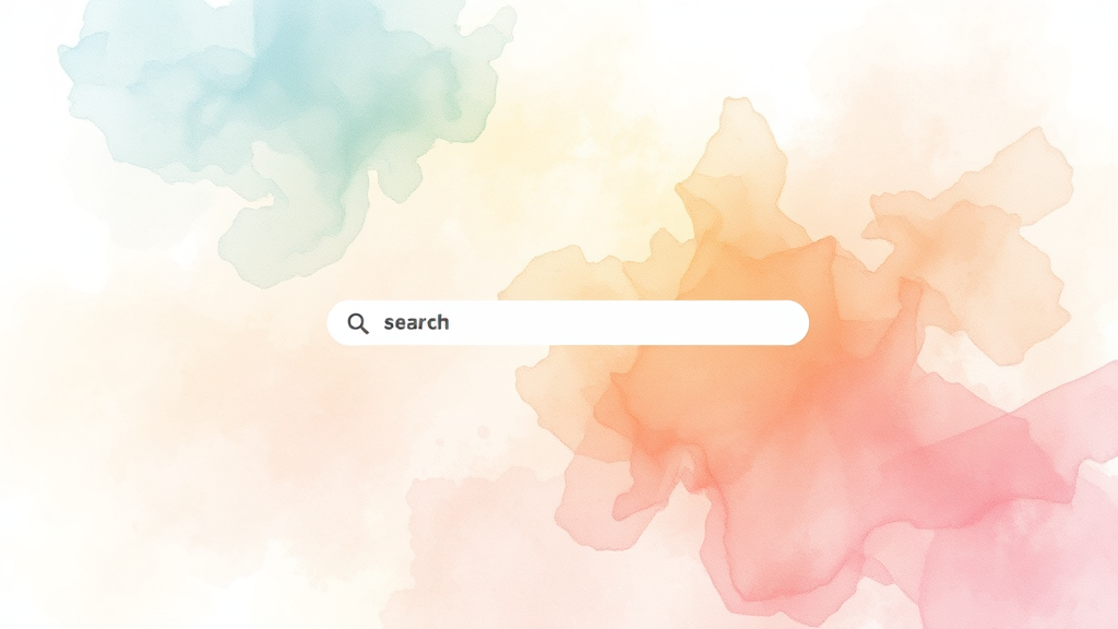 생성형 AI 검색 시대: 궁금증 해결 방식의 혁신 (watercolor 스타일)