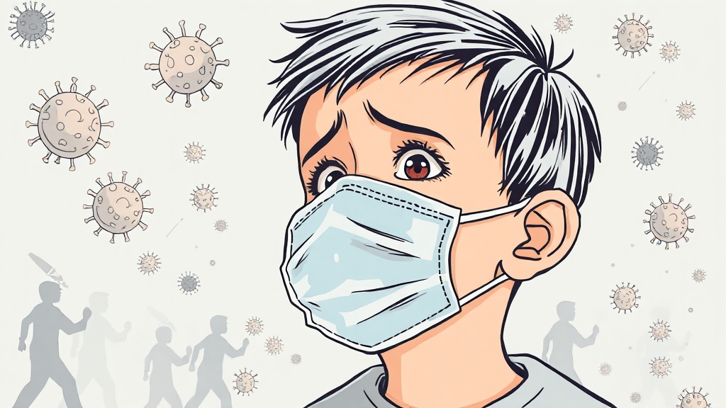 독감 유행, 얼마나 심각할까? (illustration 스타일)