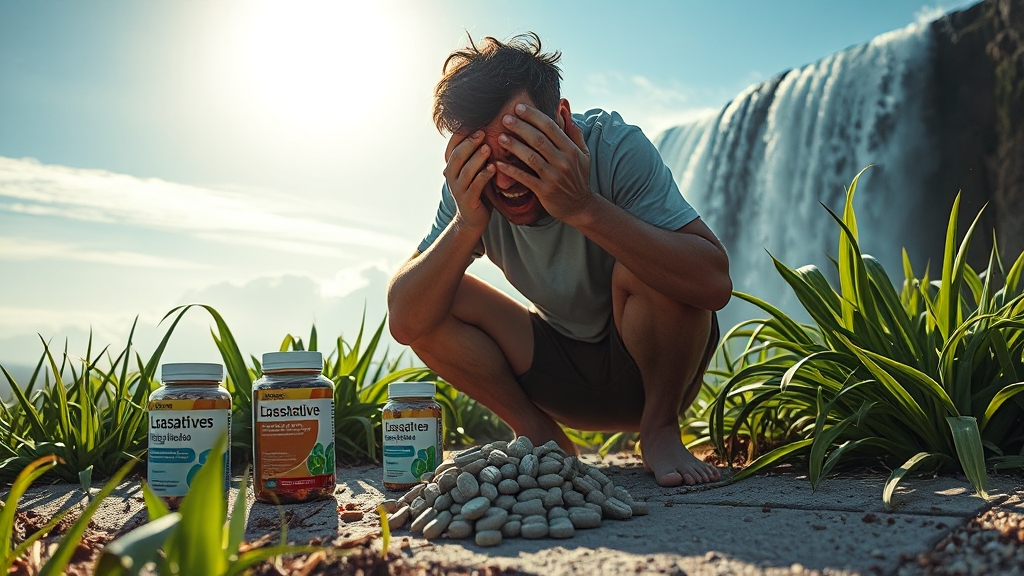 변비 꿈 해몽과 해결책 (realistic 스타일)