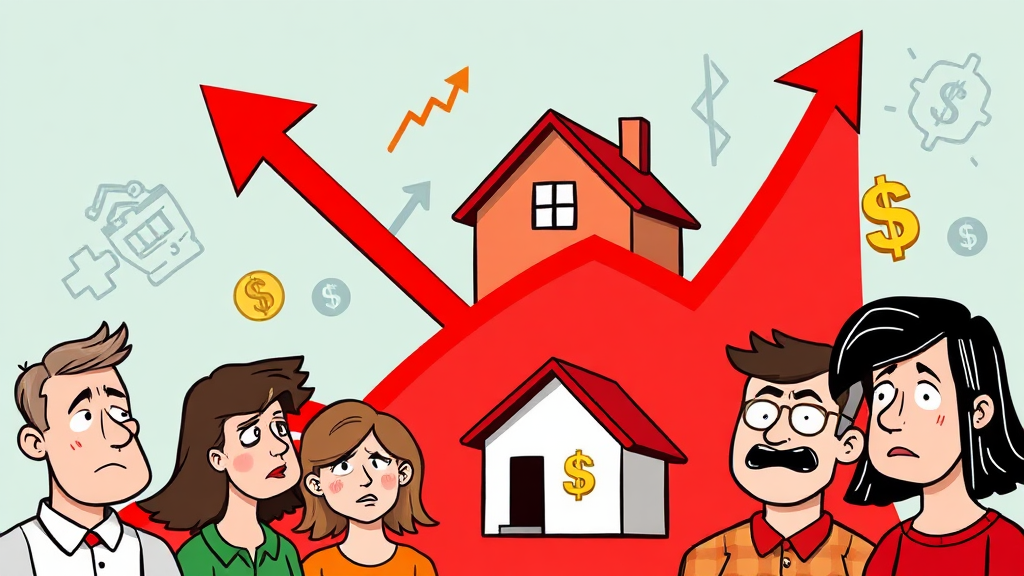 금리 상승 원인 분석 (cartoon 스타일)