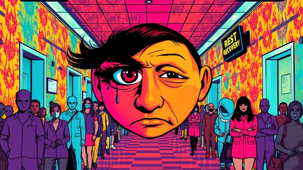 병원 진료가 필요한 경우 (popart 스타일)