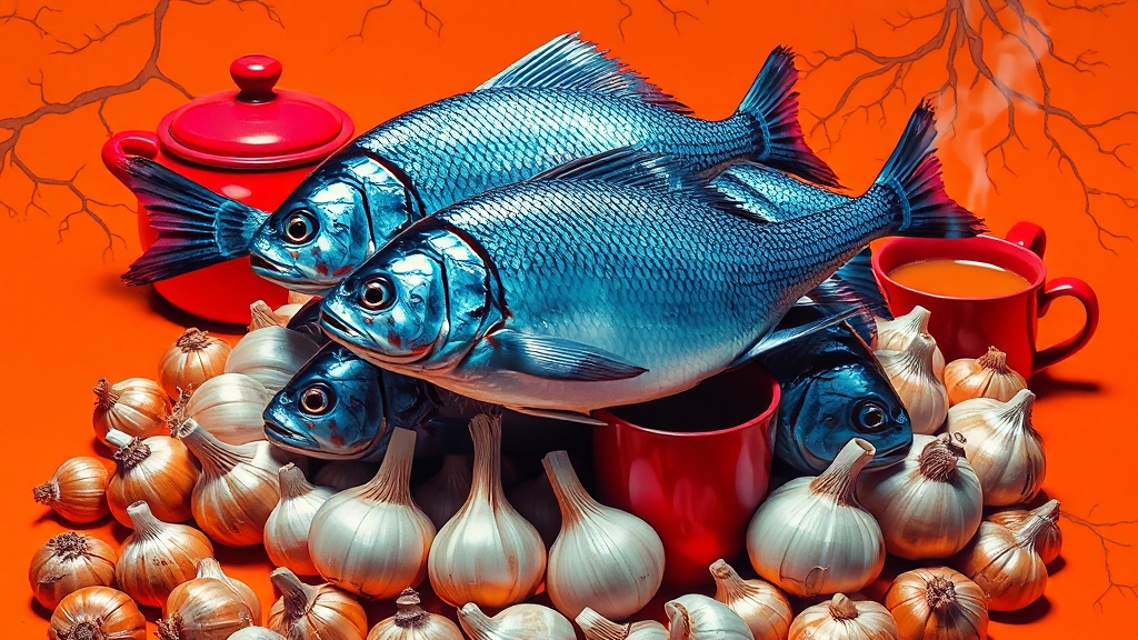 혈액순환 돕는 음식 & 차 (popart 스타일)