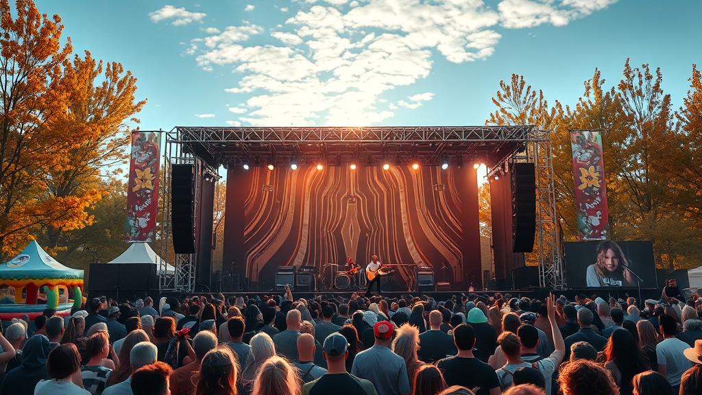 2025 부산 록페 개요 (realistic 스타일)