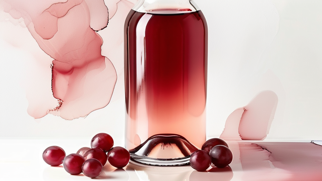 레드와인 비니거의 놀라운 건강 효능 (watercolor 스타일)