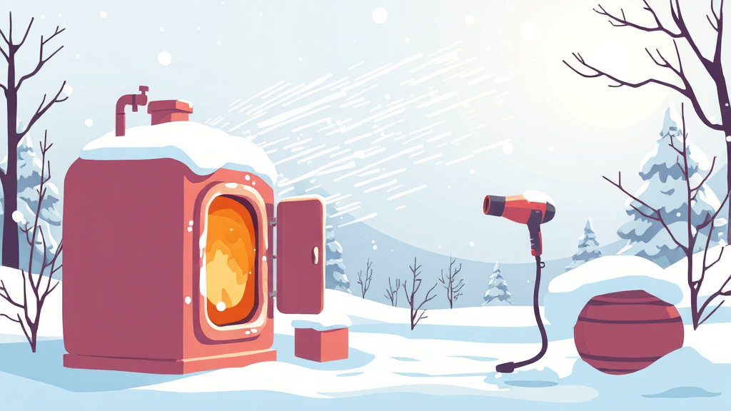 긴급 상황 대처: 저수위, 동결 (illustration 스타일)