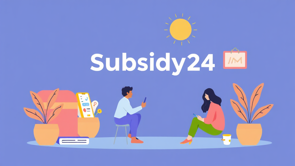 보조금24, 더 궁금한 점이 있다면? (illustration 스타일)