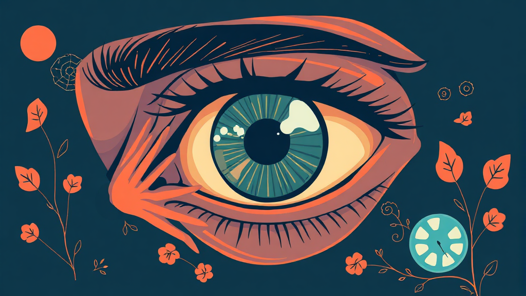 시력 저하, 원인은 무엇일까? (illustration 스타일)