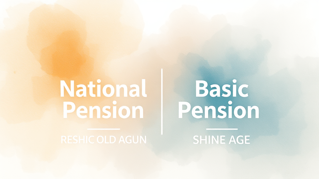 국민연금 수령과 기초연금, 함께 받을 수 있나요? (watercolor 스타일)