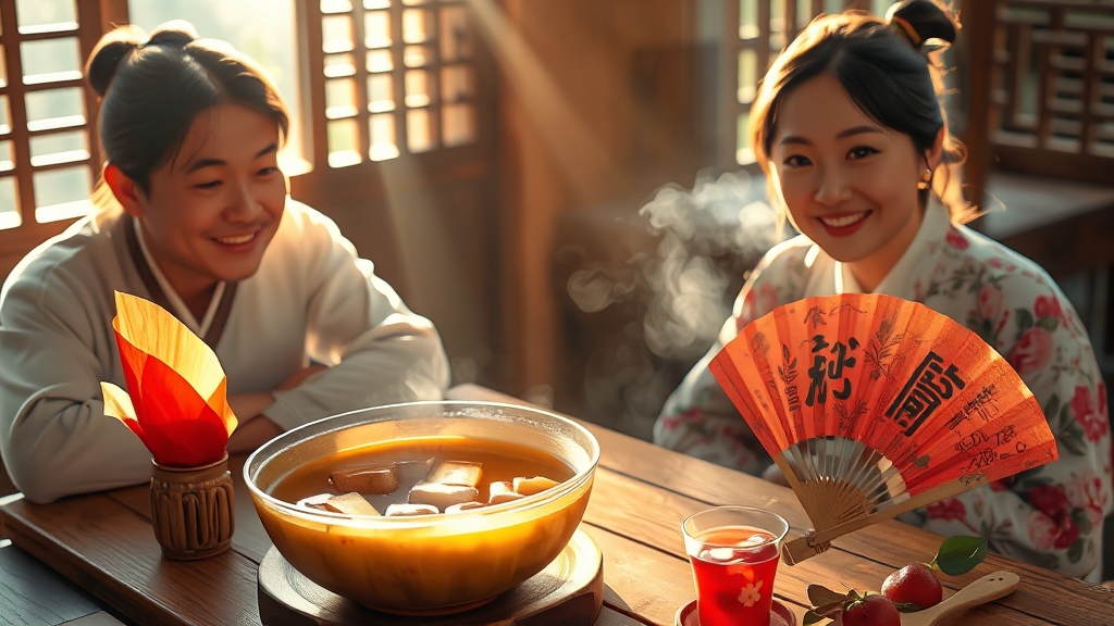 부모님을 위한 복날 선물 추천 (realistic 스타일)