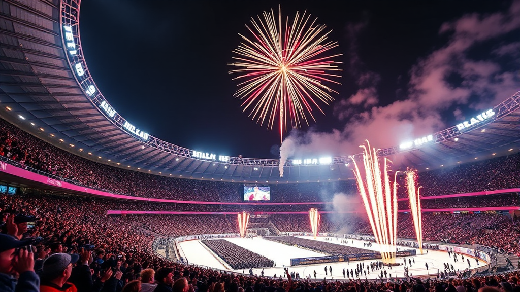 개/폐막식 일정 및 장소 (realistic 스타일)