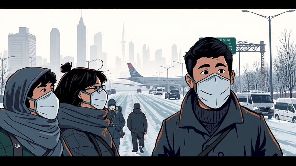 사회 주요 이슈 (illustration 스타일)