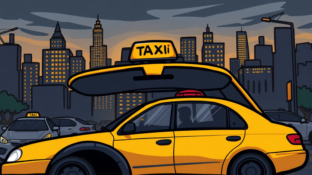 카카오T, 콜 몰아주기 의혹? (cartoon 스타일)