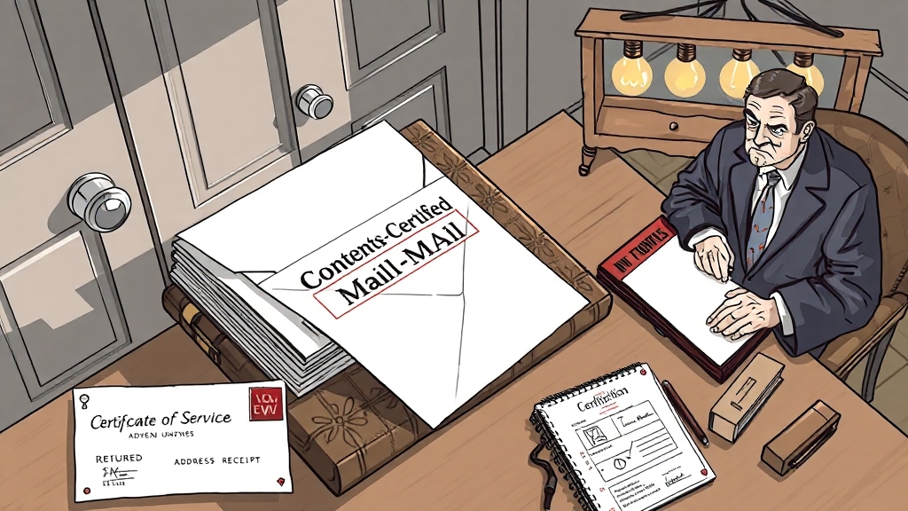 내용증명 발송 후, 대처법 (illustration 스타일)