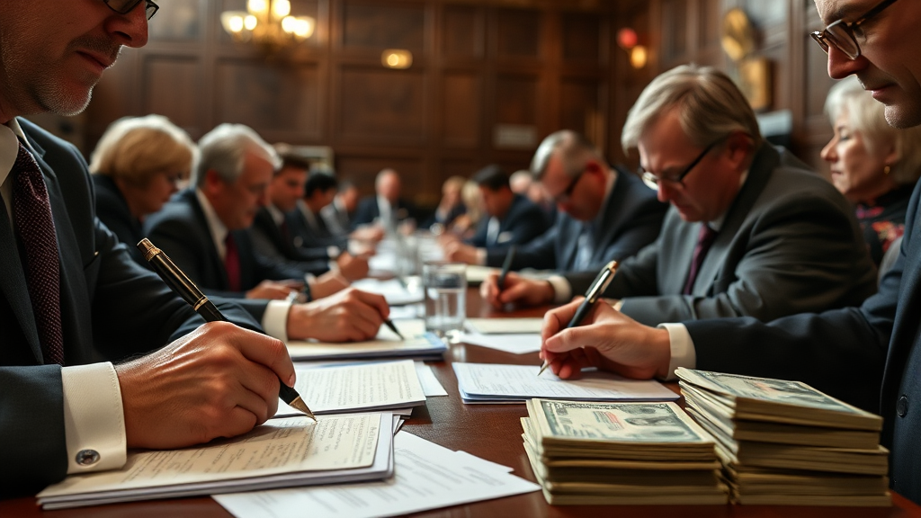 입찰 시 유의사항 (realistic 스타일)