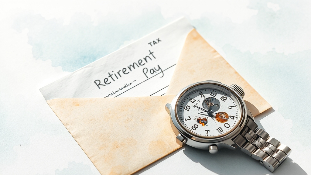퇴직금 관련 세금 및 주의사항 (watercolor 스타일)