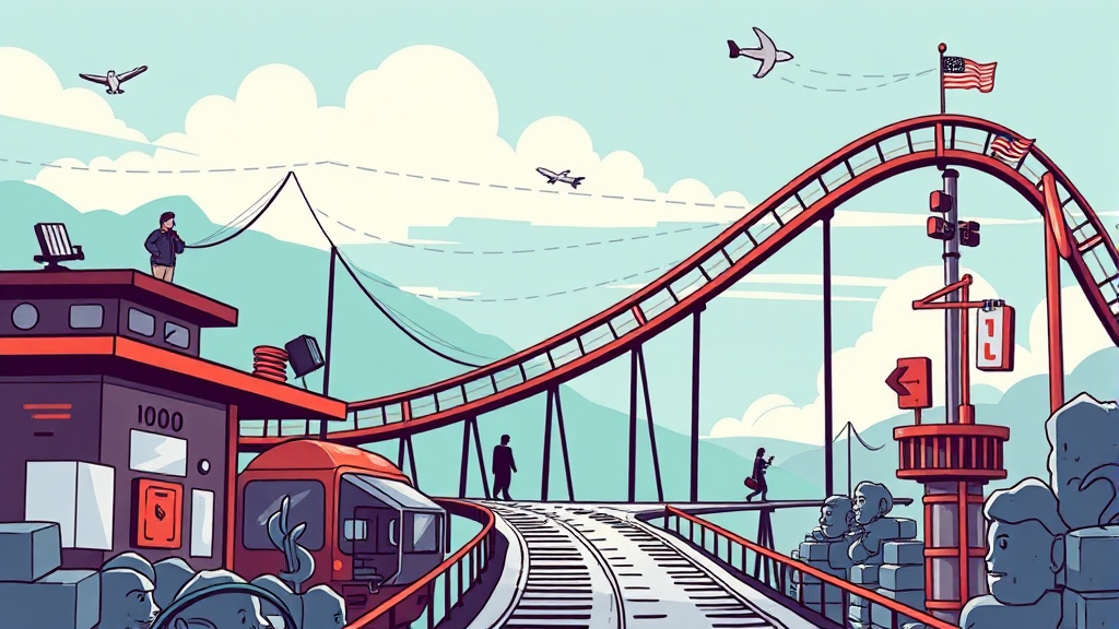 환율 전망 시나리오 및 리스크 관리 (illustration 스타일)