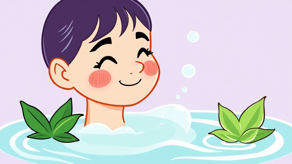 저자극 세안 및 보습 방법 (cartoon 스타일)