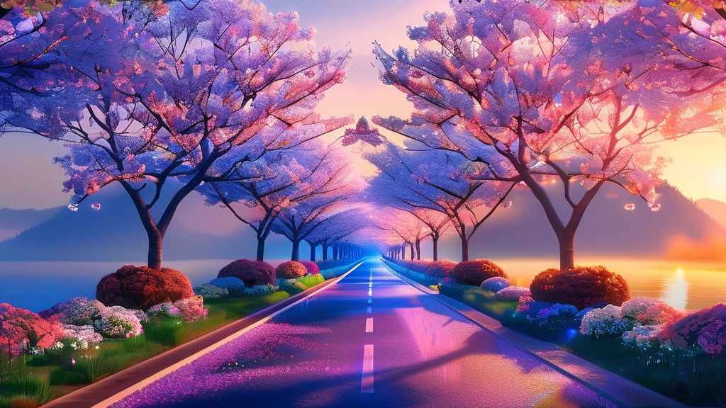 천안 벚꽃 축제 정보 및 즐길 거리 (realistic 스타일)