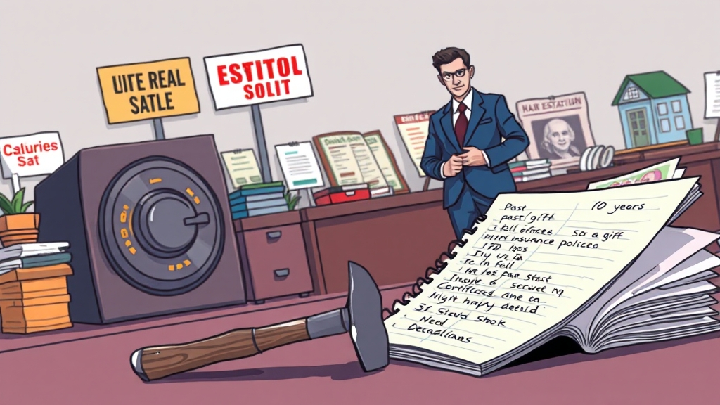 상속세, 어떤 재산에 부과될까요? (cartoon 스타일)