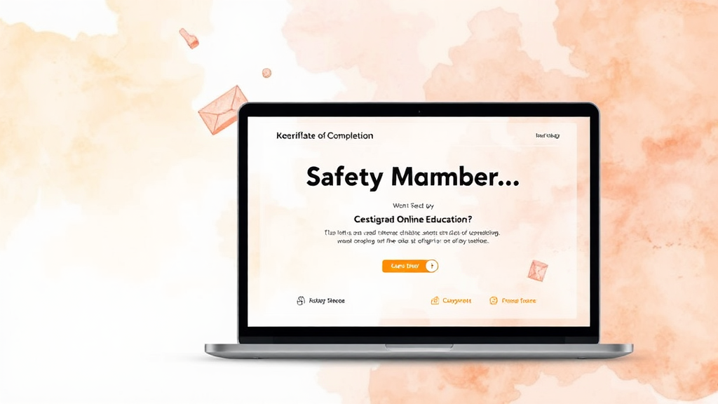 온라인 교육 시스템 활용 (watercolor 스타일)