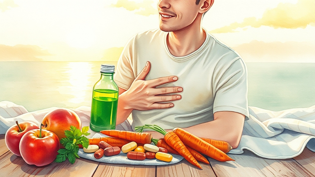 급체 완화 약물 복용 가이드 (watercolor 스타일)