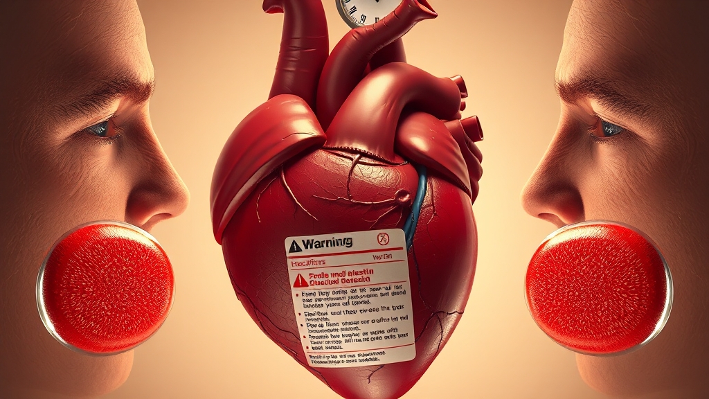 복용 시 주의사항 및 부작용 (realistic 스타일)