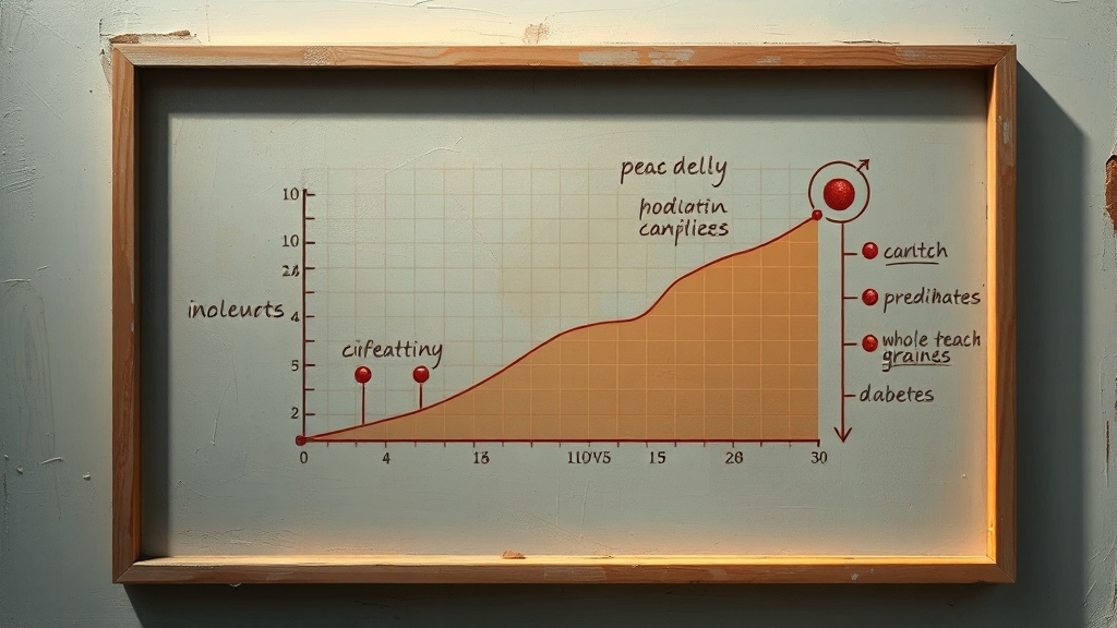정상 혈당 수치와 진단 기준 (realistic 스타일)